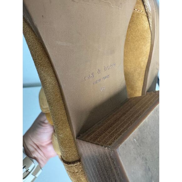 Rag & Bone Womens Walker Ankle Boots Size 36 or 6 Chestnut Tan Suede - Picture 3 of 7